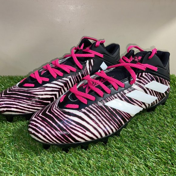 Men\'s Adidas Freak 20 Zebra Football Cleats Pink Multicolor EF8710 Size 14 NEW main image 5